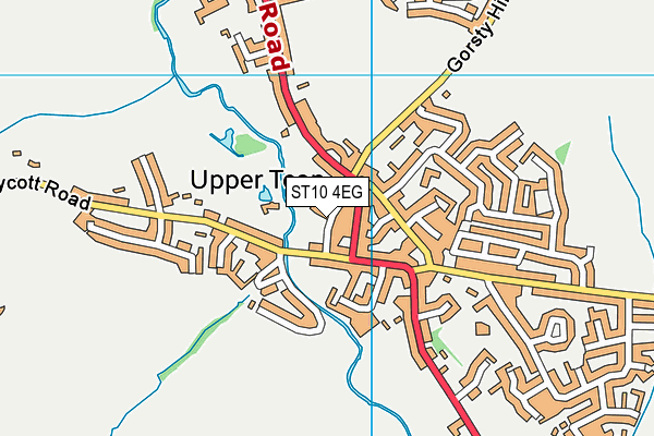 ST10 4EG map - OS VectorMap District (Ordnance Survey)