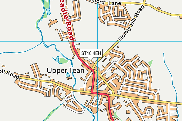 ST10 4EH map - OS VectorMap District (Ordnance Survey)