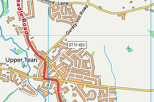 ST10 4EU map - OS VectorMap District (Ordnance Survey)