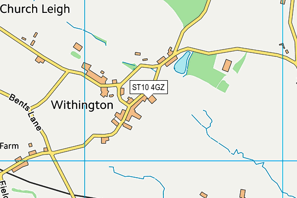 ST10 4GZ map - OS VectorMap District (Ordnance Survey)