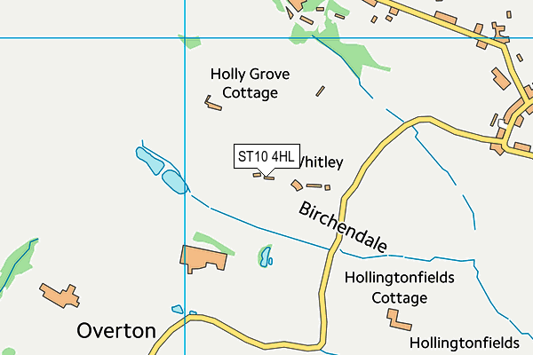 ST10 4HL map - OS VectorMap District (Ordnance Survey)
