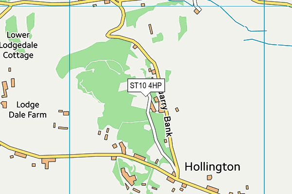 ST10 4HP map - OS VectorMap District (Ordnance Survey)