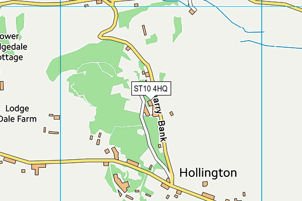 ST10 4HQ map - OS VectorMap District (Ordnance Survey)