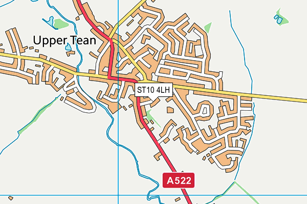 ST10 4LH map - OS VectorMap District (Ordnance Survey)