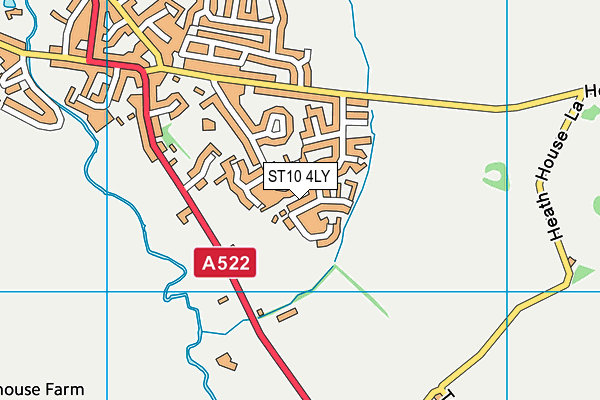 ST10 4LY map - OS VectorMap District (Ordnance Survey)
