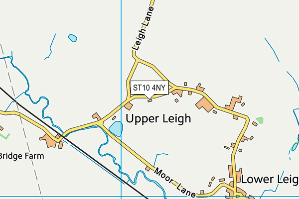 ST10 4NY map - OS VectorMap District (Ordnance Survey)