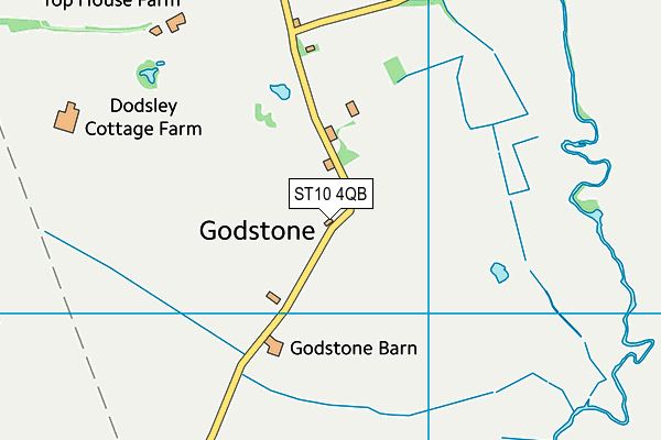 ST10 4QB map - OS VectorMap District (Ordnance Survey)