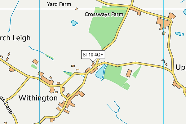 ST10 4QF map - OS VectorMap District (Ordnance Survey)