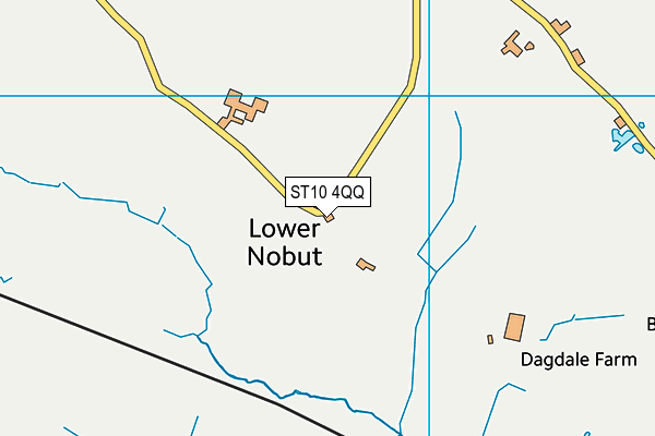 ST10 4QQ map - OS VectorMap District (Ordnance Survey)