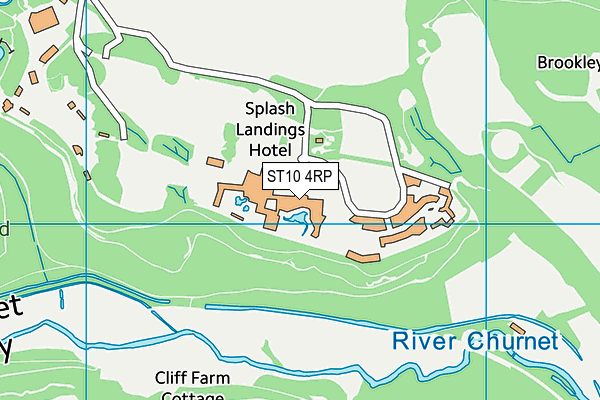 ST10 4RP map - OS VectorMap District (Ordnance Survey)