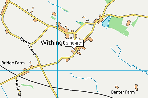 ST10 4RY map - OS VectorMap District (Ordnance Survey)