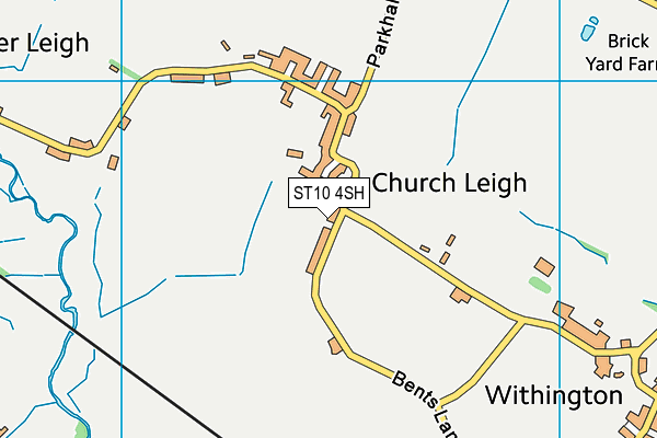 ST10 4SH map - OS VectorMap District (Ordnance Survey)