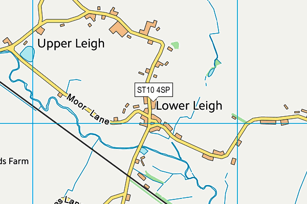 ST10 4SP map - OS VectorMap District (Ordnance Survey)