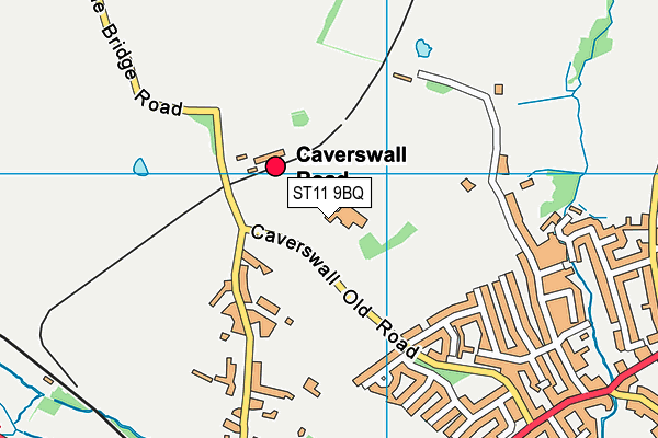 ST11 9BQ map - OS VectorMap District (Ordnance Survey)