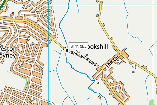 ST11 9EL map - OS VectorMap District (Ordnance Survey)