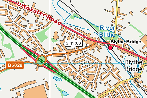 Map of FORDS OF BLYTHE BRIDGE LIMITED at district scale