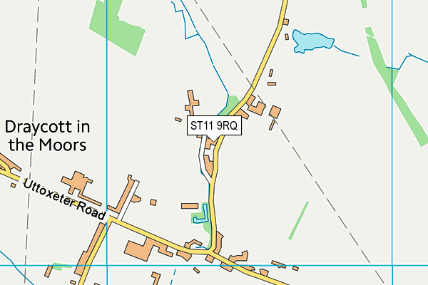 ST11 9RQ map - OS VectorMap District (Ordnance Survey)