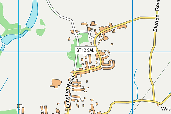 ST12 9AL map - OS VectorMap District (Ordnance Survey)