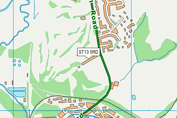 ST13 5RD map - OS VectorMap District (Ordnance Survey)