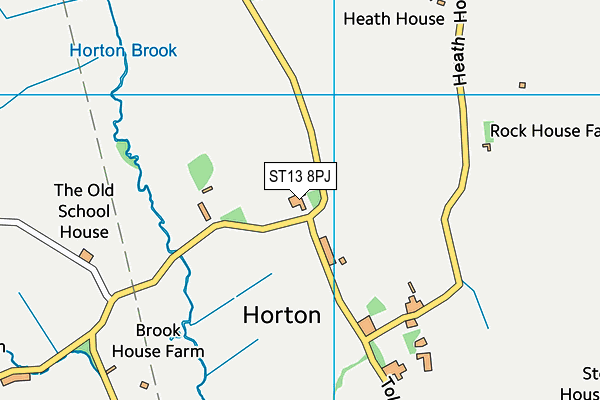 ST13 8PJ map - OS VectorMap District (Ordnance Survey)