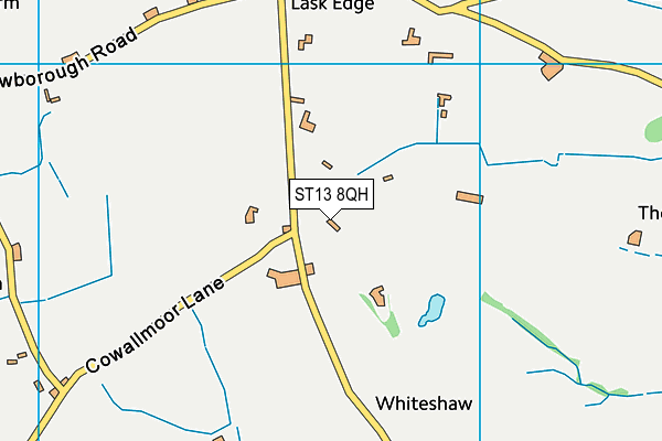 ST13 8QH map - OS VectorMap District (Ordnance Survey)