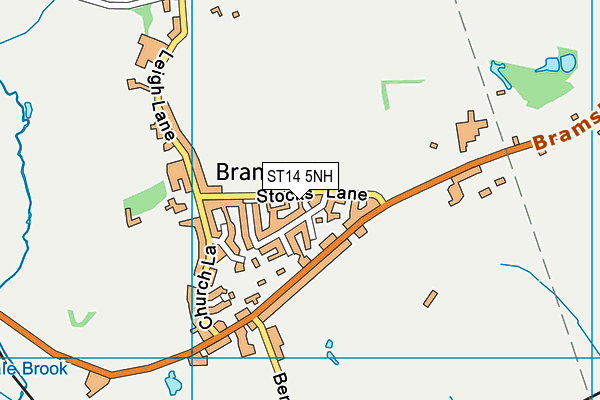 ST14 5NH map - OS VectorMap District (Ordnance Survey)