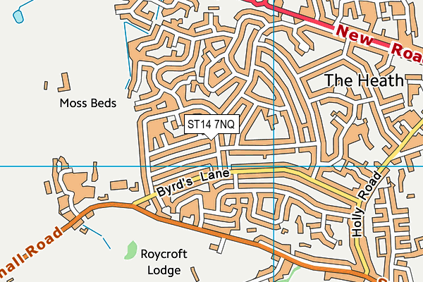 ST14 7NQ map - OS VectorMap District (Ordnance Survey)