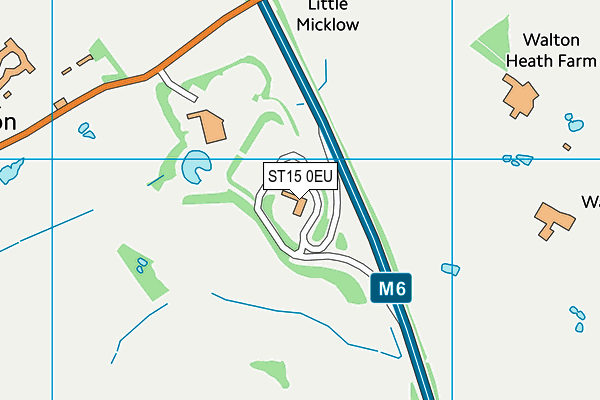 ST15 0EU map - OS VectorMap District (Ordnance Survey)