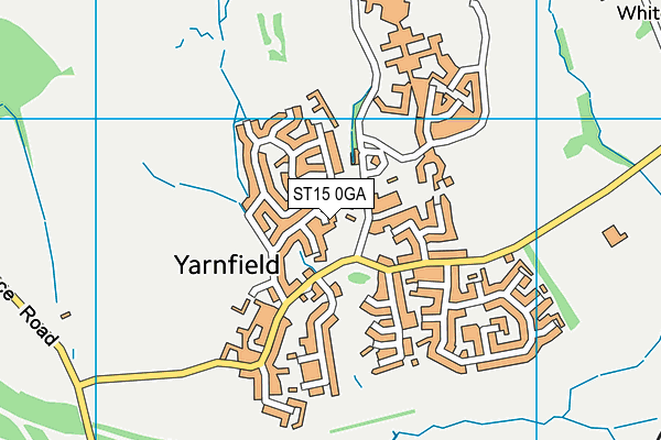 ST15 0GA map - OS VectorMap District (Ordnance Survey)