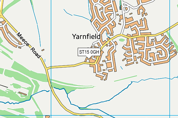 ST15 0GH map - OS VectorMap District (Ordnance Survey)