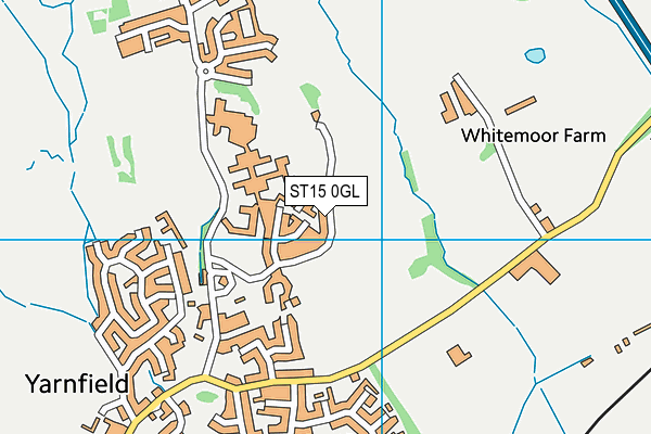 ST15 0GL map - OS VectorMap District (Ordnance Survey)