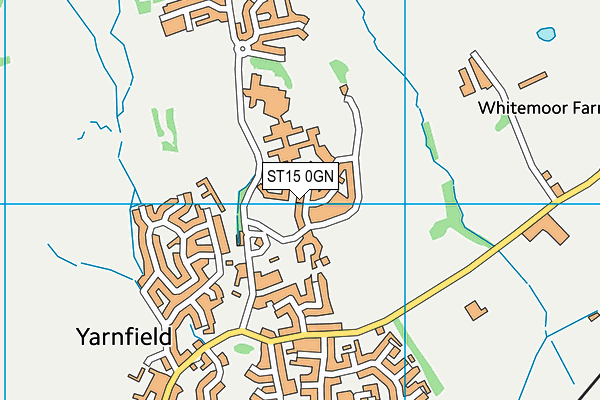 ST15 0GN map - OS VectorMap District (Ordnance Survey)