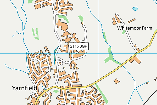 ST15 0GP map - OS VectorMap District (Ordnance Survey)