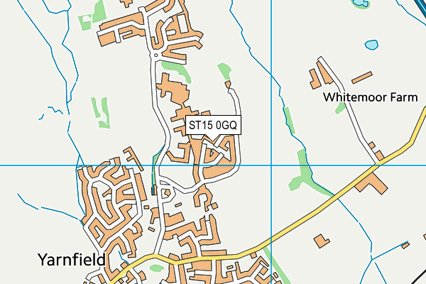 ST15 0GQ map - OS VectorMap District (Ordnance Survey)