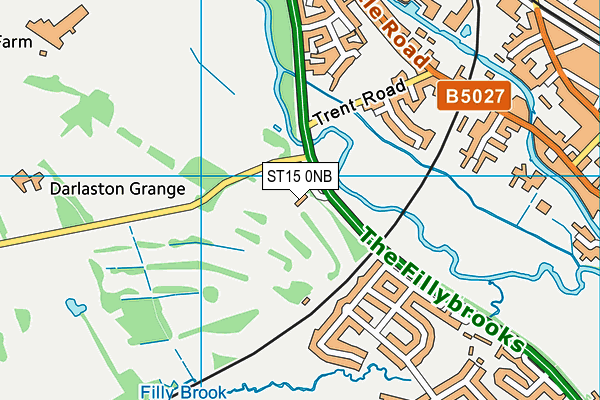 ST15 0NB map - OS VectorMap District (Ordnance Survey)