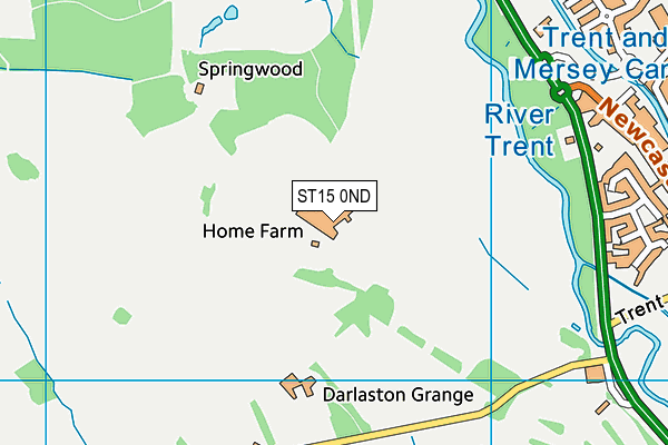 ST15 0ND map - OS VectorMap District (Ordnance Survey)