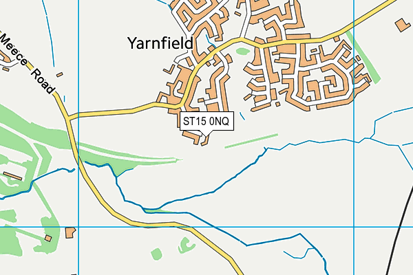 ST15 0NQ map - OS VectorMap District (Ordnance Survey)