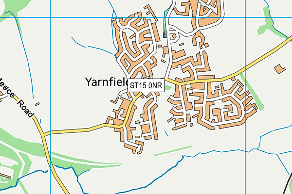 ST15 0NR map - OS VectorMap District (Ordnance Survey)