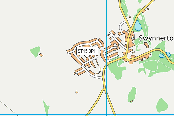 ST15 0PH map - OS VectorMap District (Ordnance Survey)