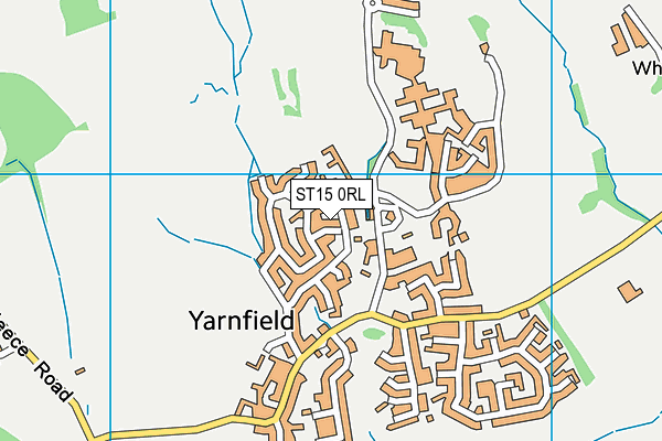 ST15 0RL map - OS VectorMap District (Ordnance Survey)