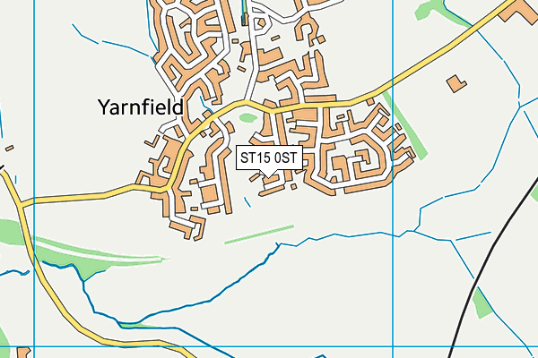 ST15 0ST map - OS VectorMap District (Ordnance Survey)