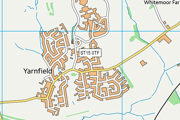 ST15 0TF map - OS VectorMap District (Ordnance Survey)