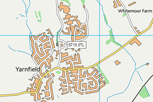 ST15 0TL map - OS VectorMap District (Ordnance Survey)