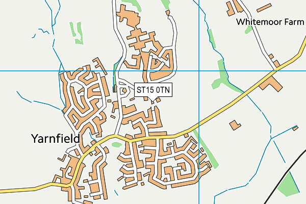 ST15 0TN map - OS VectorMap District (Ordnance Survey)