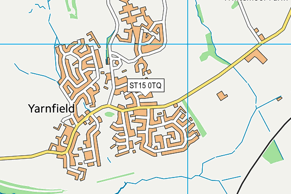 ST15 0TQ map - OS VectorMap District (Ordnance Survey)