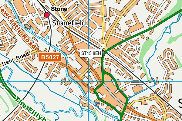 ST15 8EH map - OS VectorMap District (Ordnance Survey)