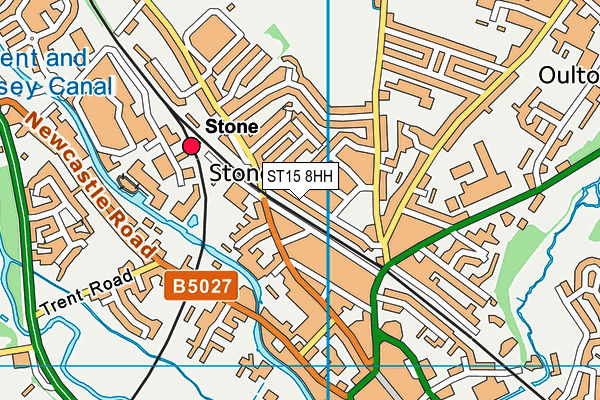 ST15 8HH map - OS VectorMap District (Ordnance Survey)