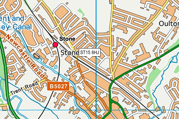 ST15 8HJ map - OS VectorMap District (Ordnance Survey)