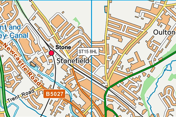 ST15 8HL map - OS VectorMap District (Ordnance Survey)