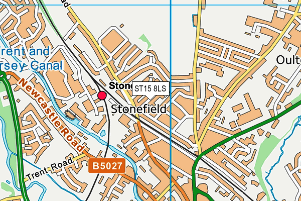 ST15 8LS map - OS VectorMap District (Ordnance Survey)